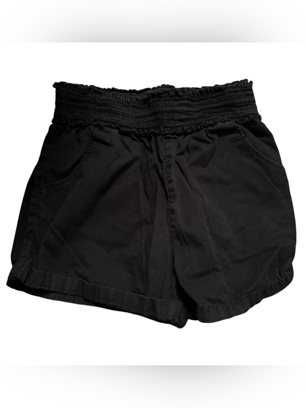 Garanimals Kids' Black Smocked Waist Cotton Shorts, 5T